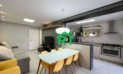 Apartamento Beira Mar, 2 Dormitórios (2 Suítes), 2 Vagas, Lazer, Tombo, Guarujá/SP