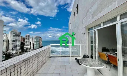Apartamento com 4 dormitórios à venda, 190 m² por r$ 950.000 - pitangueiras - guarujá/sp