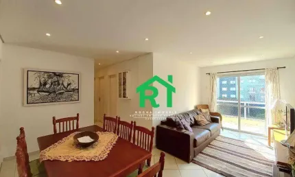 Apartamento à beira mar com 3 Dormitórios, 1 Suítes, 1 vaga - Enseada - Guarujá/SP