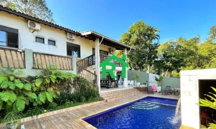 Casa com 4 Dormitórios (3 Suítes), Piscina, Churrasqueira, Vista Mar, Enseada, Guarujá/SP