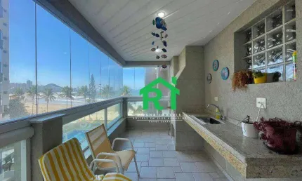 Apartamento frente mar, 4 quartos (3 suítes), 2 vagas, lazer, Jardim Astúrias | Rocha Imóveis Guarujá