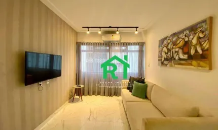 Apartamento com 1 dormitório à venda, 50 m² por R$ 330.000 - Pitangueiras - Guarujá/SP