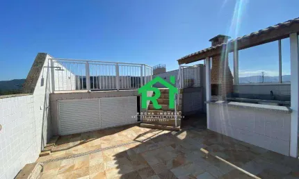 Oportunidade cobertura com vista mar, piscina, churrasqueira, 3 dormitórios na Enseada Guarujá.
