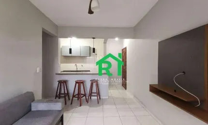 Apartamento com 1 dormitório à venda, 65 m² por r$ 235.000 - enseada - guarujá/sp