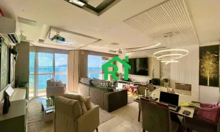 Apartamento frente mar I 2 quartos (1 suíte), 2 vagas, lazer, Praia das Astúrias - Guarujá/SP.