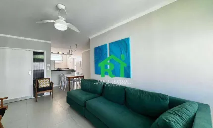 Apartamento com 3 dormitórios à venda, 95 m² por r$ 490.000,00 - pitangueiras - guarujá/sp