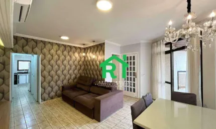 Apartamento com 3 quartos (1 suíte), 1 vaga, lazer, jardim astúrias, guarujá/sp