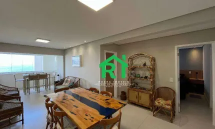 Apartamento á beira mar com 2 quartos (1 suíte), 1 vaga, lazer, jardim astúrias, guarujá/sp