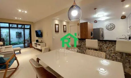 Apartamento com 3 dormitórios (1 suíte), 2 vagas, lazer, enseada, guarujá/sp