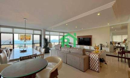 Apartamento Frente Mar, 4 Suítes, 1 Vaga, Pitangueiras, Guarujá/SP