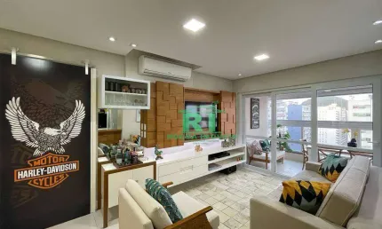 Apartamento, 100 m² - venda por R$ 1.250.000,00 ou aluguel por R$ 9.000,00/mês - Pitangueiras - Guarujá/SP