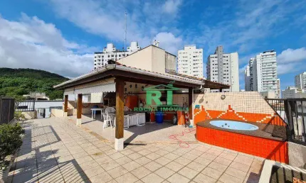 Cobertura com 3 dormitórios (1 suíte), Lazer Privativo, 1 vaga, Jardim Astúrias - Guarujá/SP