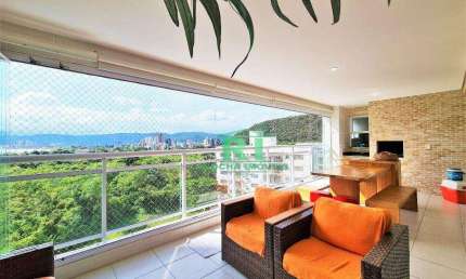 Apartamento Moderno, Varanda Gourmet, 3 Suítes, 2 Vagas, Área de Lazer, Enseada, Guarujá/SP