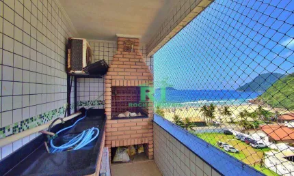 Cobertura Vista Mar, Praia do Tombo, 3 suítes + 1 dormitório, 2 Vagas, Guarujá.