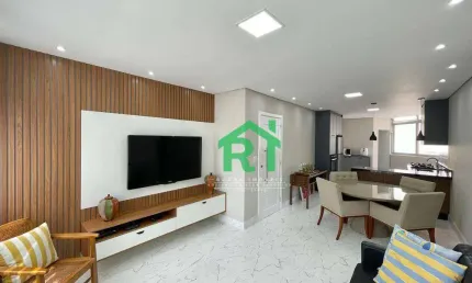 Apartamento beira mar, 2 dormitórios (1 suíte), 1 vaga, pitangueiras, guarujá/sp