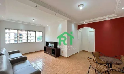 Apartamento com 2 dormitórios (1 suíte), 1 vaga, jardim astúrias, guarujá/sp