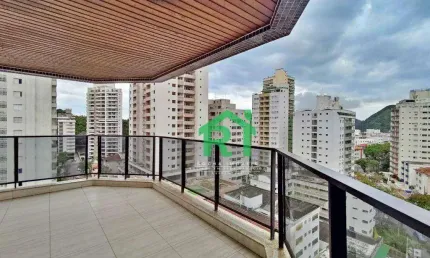Apartamento com Sacada, 3 Dormitórios (2 Suítes), 1 Vaga, Área de Lazer, Jardim Astúrias, Guarujá/SP