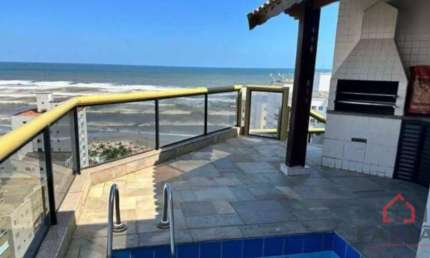 Cobertura com 4 quartos à venda na Rua Balneário Camboriú, 135, Aviação, Praia Grande por R$ 1.750.000