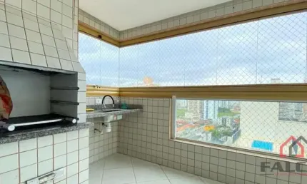 Apartamento com 3 quartos à venda na rua carlos martiniano de andrade bitencourt, 193, aviação, praia grande por r$ 800.000