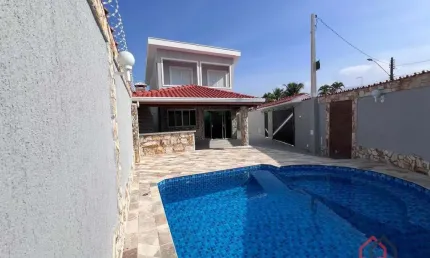 Casa com 4 quartos à venda na das violetas, 467, balneário flórida, praia grande por r$ 1.290.000