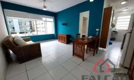 Apartamento com 1 quarto à venda na Avenida Marechal Floriano Peixoto, 289, Pompéia, Santos por R$ 375.000