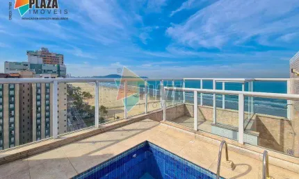 Cobertura duplex com 3 dormitórios à venda, 192 m² por R$ 2.299.000 - Aviação - Praia Grande/SP