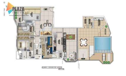 Cobertura à venda, 232 m² por R$ 1.479.900,00 - Tupi - Praia Grande/SP