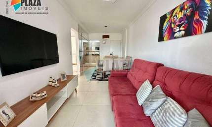 Apartamento com 2 dormitórios para alugar, 85 m² por R$ 4.200,00/mês - Canto do Forte - Praia Grande/SP
