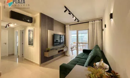 Apartamento com 3 dormitórios à venda, 127 m² por R$ 1.300.000,00 - Canto do Forte - Praia Grande/SP