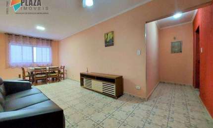 Apartamento 2 dormitórios com 1 suítepara alugar, 90 m² por R$ 2.800/mês - Canto do Forte - Praia Grande/SP