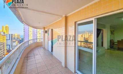 Apartamento 2 dormitórios com 1 suíte para alugar, 110 m² por R$ 3.000/mês - Tupi - Praia Grande/SP