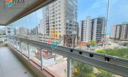 Apartamento 3 dormitórios com 3 suítes à venda, 154 m² por R$ 1.390.000 - Vila Guilhermina - Praia Grande/SP