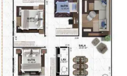 Apartamento à venda, 145 m² por R$ 1.579.000,00 - Vilamar - Praia Grande/SP
