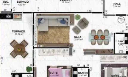 Apartamento à venda, 119 m² por r$ 1.144.000,00 - vilamar - praia grande/sp