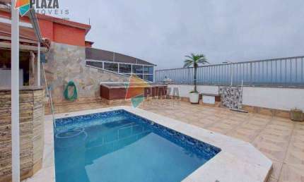 Cobertura com 4 dormitórios à venda, 470 m² por R$ 1.600.000,00 - Tupi - Praia Grande/SP