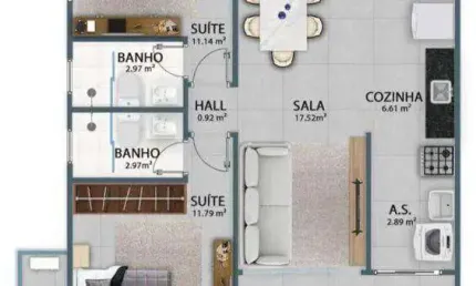 Apartamento à venda, 90 m² por r$ 722.736,00 - vila guilhermina - praia grande/sp