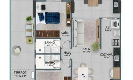 Apartamento à venda, 90 m² por r$ 829.760,00 - vila guilhermina - praia grande/sp