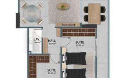 Apartamento à venda, 103 m² por R$ 827.613,54 - Vila Guilhermina - Praia Grande/SP