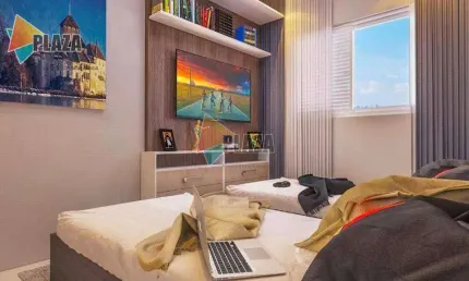 Apartamento à venda, 57 m² por R$ 450.570,00 - Boqueirão - Praia Grande/SP