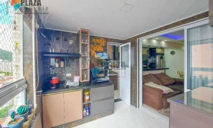 Apartamento com 2 dormitórios à venda, 85 m² por r$ 879.000,00 - boqueirão - praia grande/sp