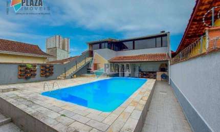 Casa com 4 dormitórios à venda, 362 m² por R$ 1.100.000,00 - Tupi - Praia Grande/SP