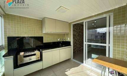 Apartamento com 2 dormitórios para alugar, 89 m² por R$ 4.900,00/mês - Canto do Forte - Praia Grande/SP