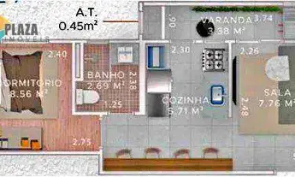 Apartamento à venda, 37 m² por r$ 275.000,00 - boqueirão - praia grande/sp