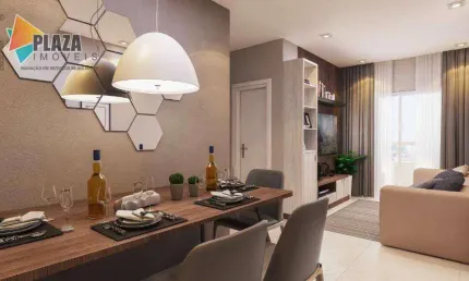 Apartamento com 2 dormitórios à venda, 60 m² por R$ 500.200,00 - Boqueirão - Praia Grande/SP