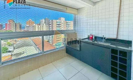 Apartamento 2 dormitórios com 1 suíte à venda, 70 m² por R$ 530.000 - Canto do Forte - Praia Grande/SP