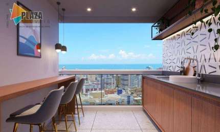 Apartamento à venda, 74 m² por R$ 628.095,00 - Vila Guilhermina - Praia Grande/SP