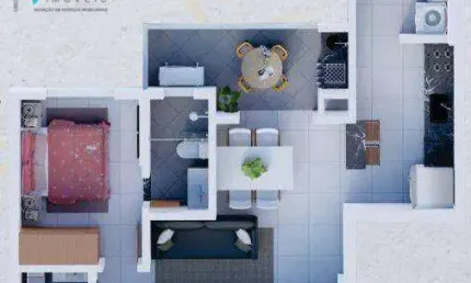 Apartamento à venda, 50 m² por r$ 380.350,00 - vila guilhermina - praia grande/sp