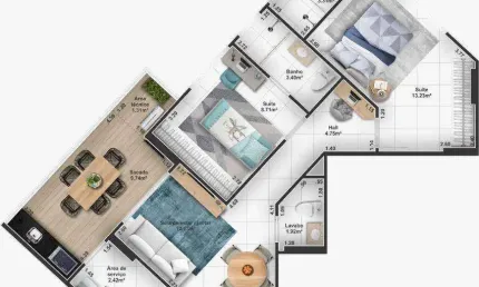 Apartamento com 2 dormitórios à venda, 73 m² por r$ 612.000,00 - vila guilhermina - praia grande/sp