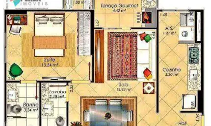 Apartamento à venda, 52 m² por R$ 479.990,00 - Aviação - Praia Grande/SP