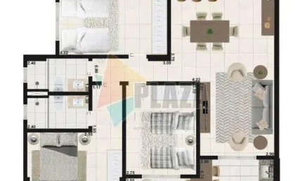 Apartamento à venda, 105 m² por R$ 776.990,00 - Aviação - Praia Grande/SP